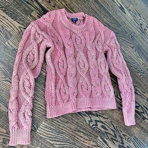 Rose Metallic Sweater Small Rose Gold clothes for women